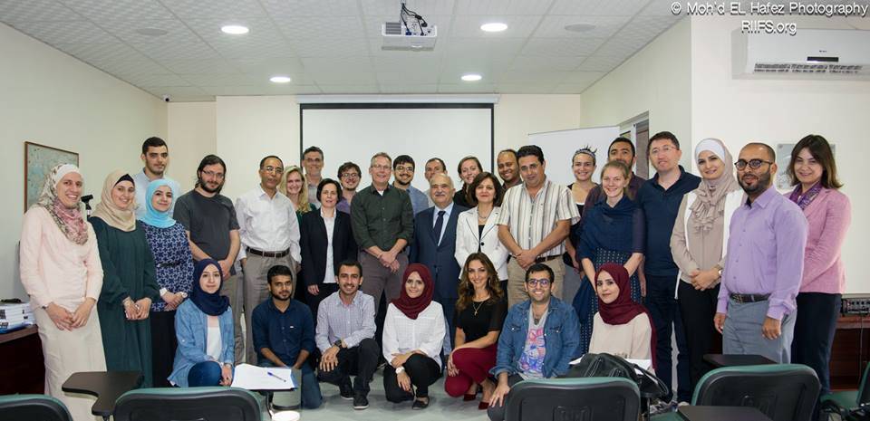 Scholar group with Prince Hassan bin Talal of Jordan